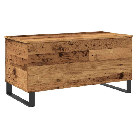 vidaXL Konferenčný stolík staré drevo 90x44,5x45 cm kompozitné drevo