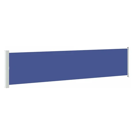 vidaXL Zaťahovacia bočná markíza na terasu 140x600 cm modrá