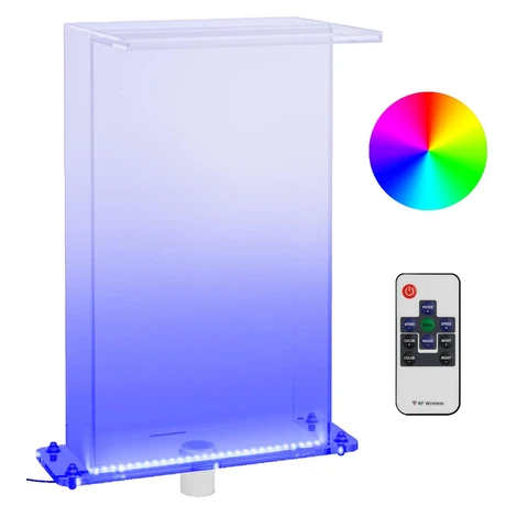 vidaXL Bazénová fontána s RGB LED diódami akrylová 51 cm