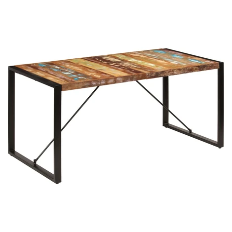 vidaXL Jedálenský stôl 160x80x75 cm, recyklovaný masív