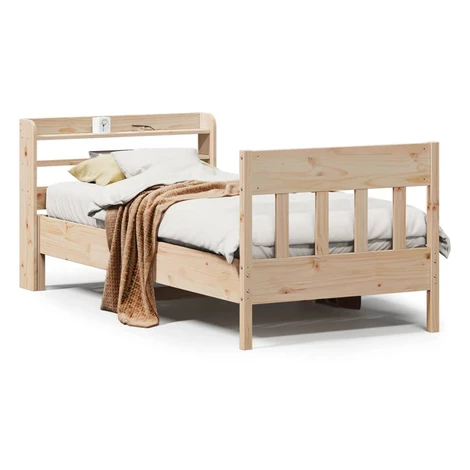 vidaXL Posteľ bez matraca 90x190 cm masívna borovica
