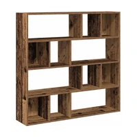 vidaXL skrinka na knihy/priehradka Old Wood 105x24x102 cm