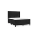 vidaXL Posteľný rám boxspring s matracom čierny 140x200 cm zamat