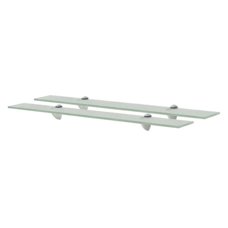 vidaXL Nástenná polička 2 ks sklo 70x20 cm 8 mm