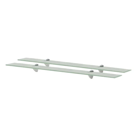 vidaXL Nástenná polička 2 ks sklo 90x20 cm 8 mm