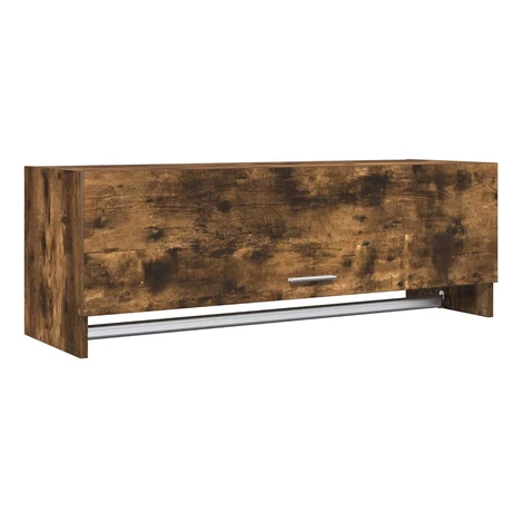 vidaXL Šatník dymový dub 100x32,5x35 cm spracované drevo