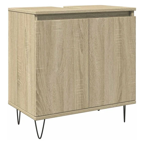 vidaXL Skrinka do kúpeľne dub sonoma 58x33x60 cm kompozitné drevo