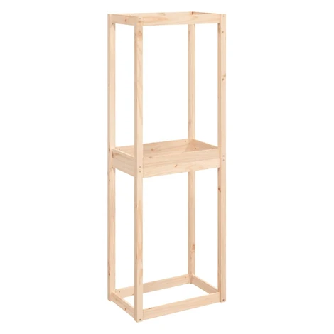 vidaXL Stojan na pneumatiky 63x40x180 cm masívna borovica