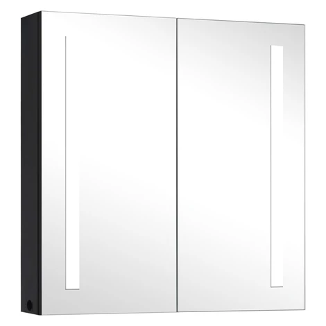 vidaXL LED kúpeľňová zrkadlová skrinka 62x14x60 cm