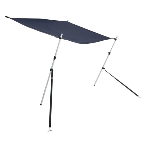 vidaXL Tieniaci nadstavec v tvare T modrá 170x170x(115-183) cm