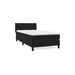 vidaXL Posteľný rám boxspring s matracom čierny 90x190 cm zamat