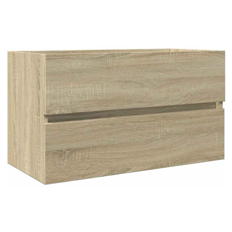 vidaXL Skrinka pod umývadlo, dub sonoma 80x38,5x45cm, kompozitné drevo