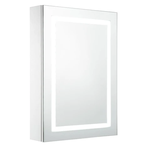 vidaXL LED kúpeľňová zrkadlová skrinka 50x13x70 cm