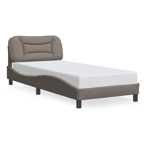 vidaXL Rám postele bez matraca Hvar Taupe 90x190 cm Látka