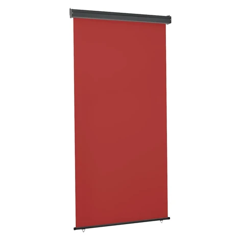 vidaXL Bočná markíza na balkón 125x250 cm, červená