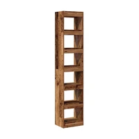 vidaXL Skriňa na knihy/Izbový prepážka Old Wood 40x30x198 cm