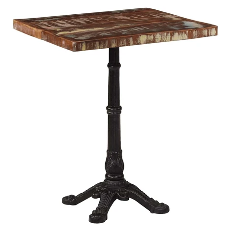 vidaXL Bistro stolík 60x60x76 cm recyklovaný masív