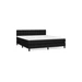 vidaXL Posteľný rám boxspring s matracom čierny 180x200 cm látka