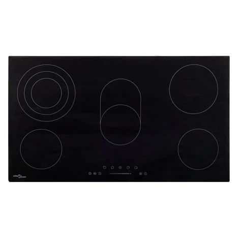 vidaXL Keramická varná doska, 5 platničiek, dotyková 77 cm 8500 W