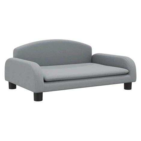 vidaXL Detská pohovka bledosivá 70x45x30 látka