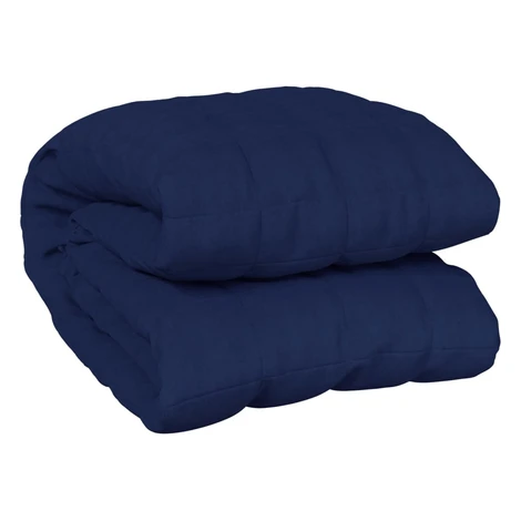vidaXL Záťažová prikrývka modrá 200x220 cm 13 kg látka