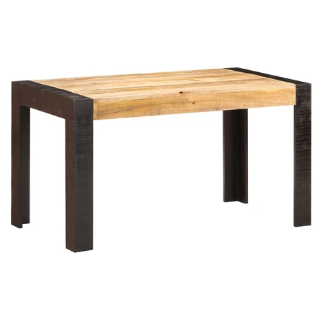 vidaXL Jedálenský stôl 140x70x76, surový mangový masív