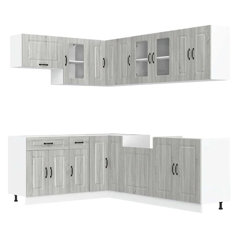 vidaXL 11-dielna sada kuchynských skriniek Kalmar, kompozitné drevo
