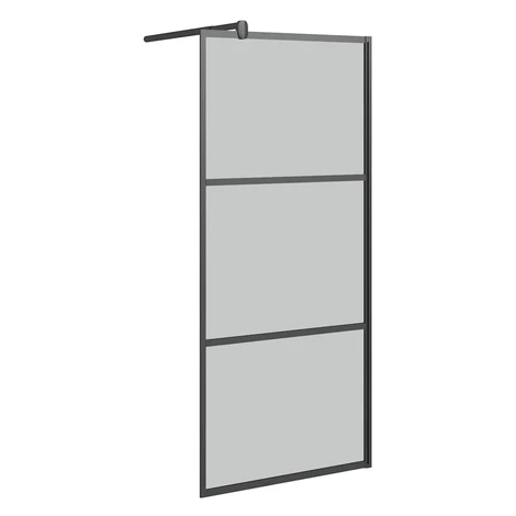vidaXL Sprchová zástena 90x195 cm tmavé ESG sklo čierna