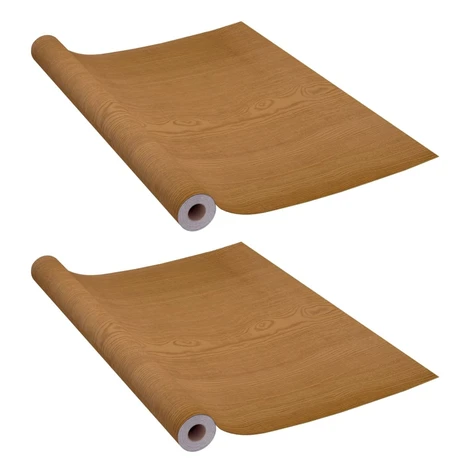 vidaXL Samolepiace fólie na dvere 2 ks svetlý dub 210x90 cm PVC