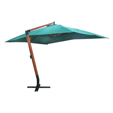 vidaXL Zelený závesný slnečník Melia 300 x 400 cm