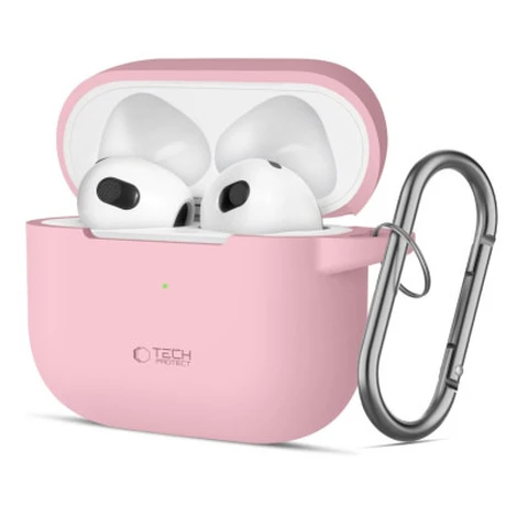 Tech-Protect Silicone Hook puzdro na Apple AirPods 3, ružové
