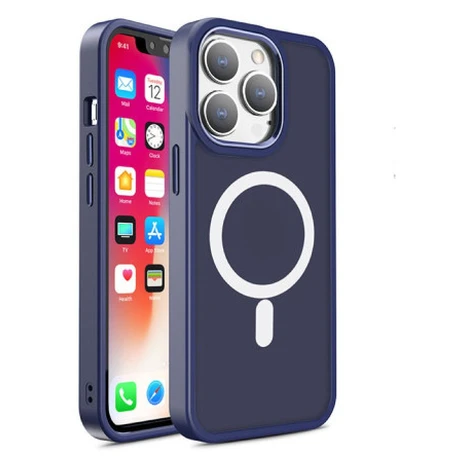 MG Color Matte MagSafe kryt na iPhone 15 Pro, tmavomodrý
