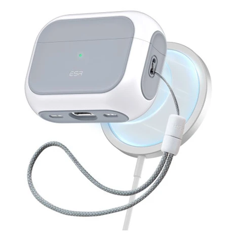ESR Orbit Halolock MagSafe puzdro na Apple Airpods Pro 1 / 2, biele