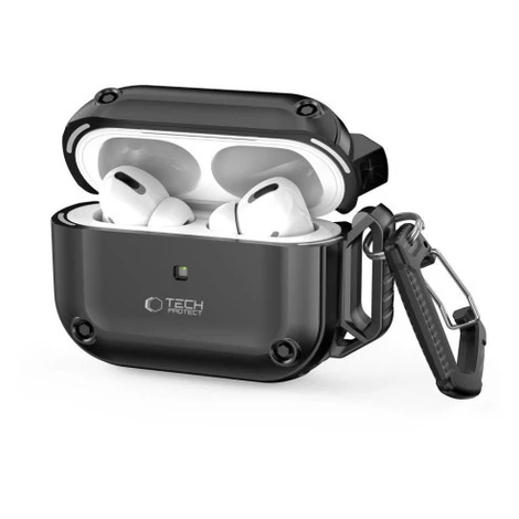Tech-Protect Rough puzdro na Apple Airpods Pro 1 / 2, čierne