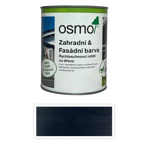 OSMO Záhradná a fasádna farba na drevo 0.75 l Antracitovo šedá 7716