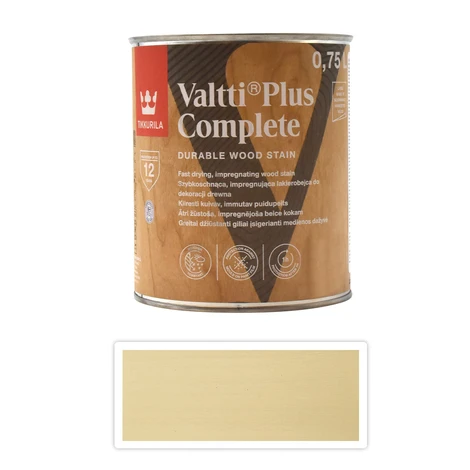 TIKKURILA Valtti Plus Complete - matná tenkovrstvová lazúra 0.75 l Svetlý dub