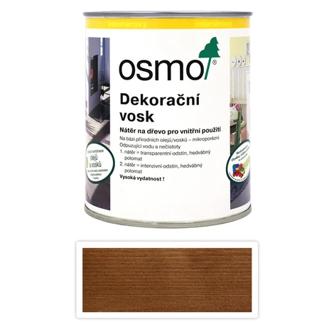 OSMO Dekoračný vosk transparentný 0.75 l Zlatý javor 3123
