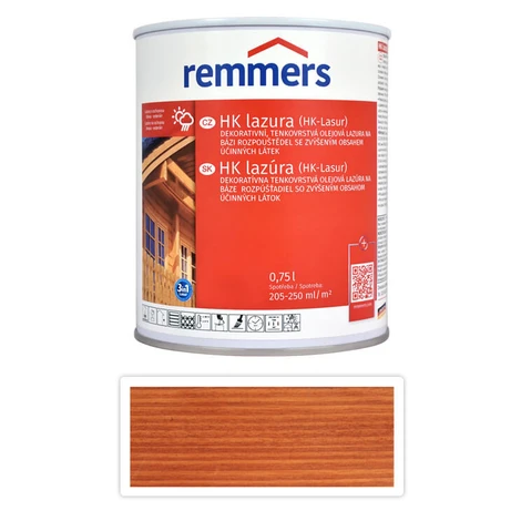 REMMERS HK lazúra - ochranná lazúra na drevo pre exteriér 0.75 l Teak