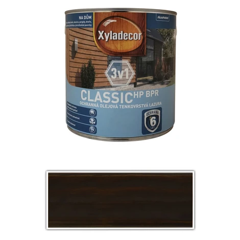 XYLADECOR Classic HP BPR 3v1 - ochranná olejová tenkovrstvová lazúra na drevo 2.5 l Palisander