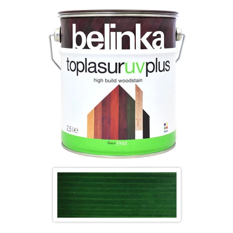 BELINKA Toplasur UV Plus - silnovrstvová lazúra 2.5 l Zelená 19
