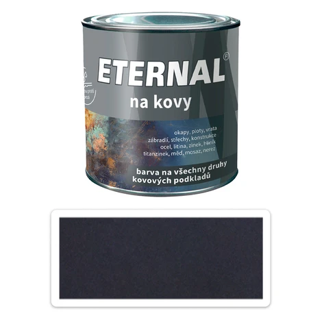 ETERNAL Na kovy - antikorózna farba na kov 0.35 l Kováčska čierna 460