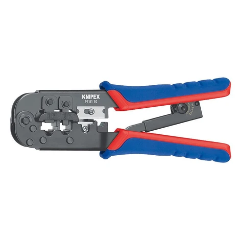 Krimpovacie kliešte pre konektory Western brunýrované 190 mm - 975110 Knipex