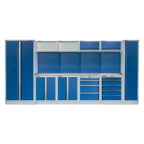 Kvalitný PROFI BLUE dielenský nábytok 4235 x 495 x 2000 mm - MTGS1300BB4 AHProfi