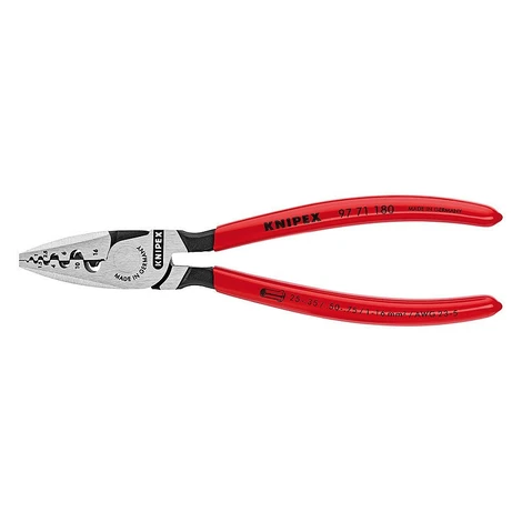 Krimpovacie kliešte na koncové dutinky potiahnuté plastom 180 mm - 9771180 Knipex