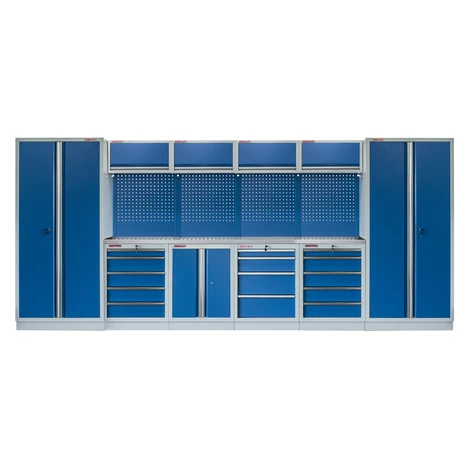 Kvalitný PROFI BLUE dielenský nábytok - 4535 x 2000 x 495 mm - MTGS1300AP AHProfi