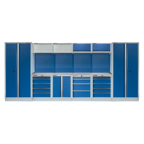 Kvalitný PROFI BLUE dielenský nábytok - 4535 x 2000 x 495 mm - MTGS1300AM AHProfi