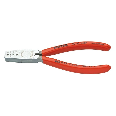 Krimpovacie kliešte na koncové dutinky potiahnuté plastom 145 mm - 9761145F Knipex