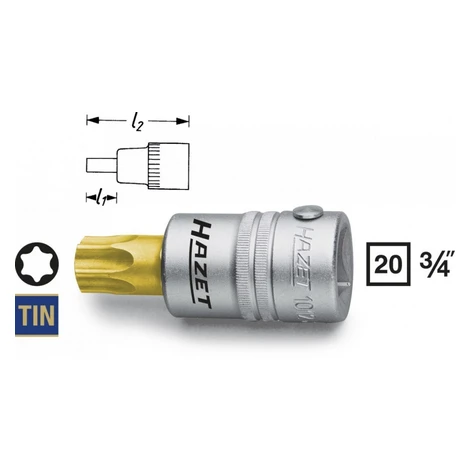 Nástrčná hlavica TORX® 1012-T90 Hazet - HA087518