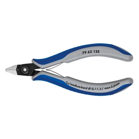 Presné bočné štiepacie kliešte na elektroniku brunýrované 125 mm - 7962125 Knipex