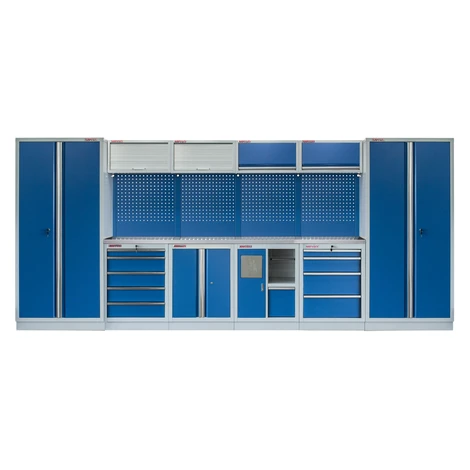 Kvalitný PROFI BLUE dielenský nábytok - 4535 x 2000 x 495 mm - MTGS1301AM AHProfi